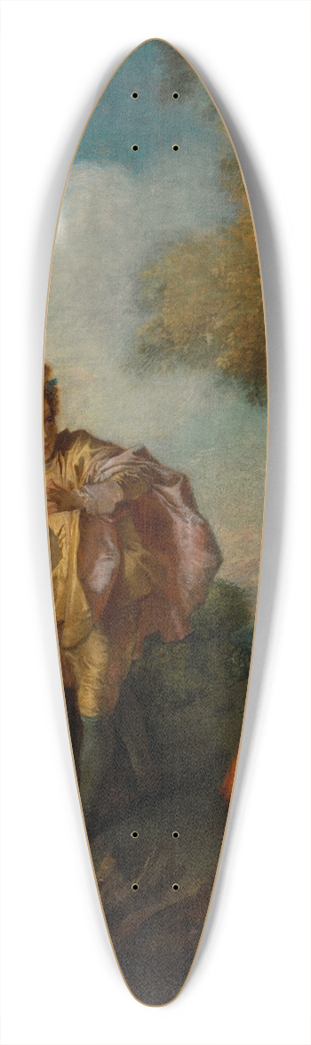 Nicolas Lancret - Blind Mans Bluff 39.3 inch art pintail longboard deck
