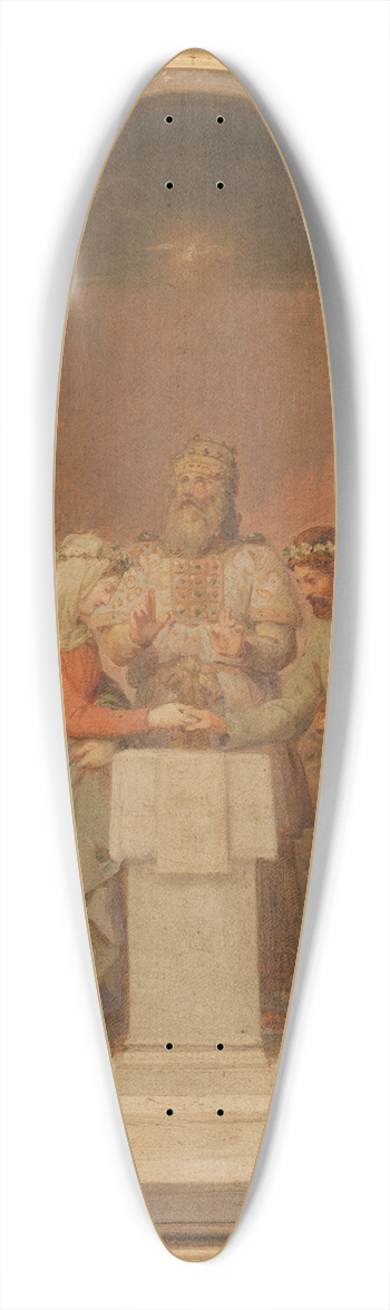 Nicolas Louis Franois Gosse - Le Mariage de la Vierge 39.3 inch art pintail longboard deck