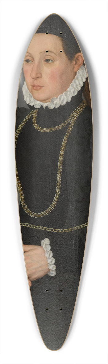 Nicolas Neufchtel - Portrait of a lady, possibly Margaretha Mertha, wife of Hendrik Pilgram 39.3 inch art pintail longboard deck