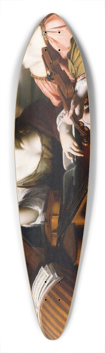 Nicolas Regnier - Divine Inspiration of Music 39.3 inch art pintail longboard deck