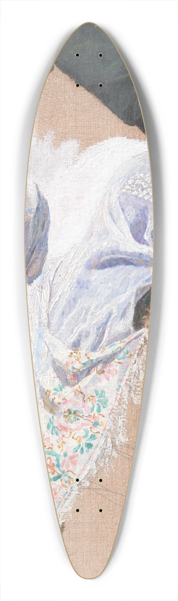 Niels Skovgaard - Dragtstudier. Megara II 39.3 inch art pintail longboard deck