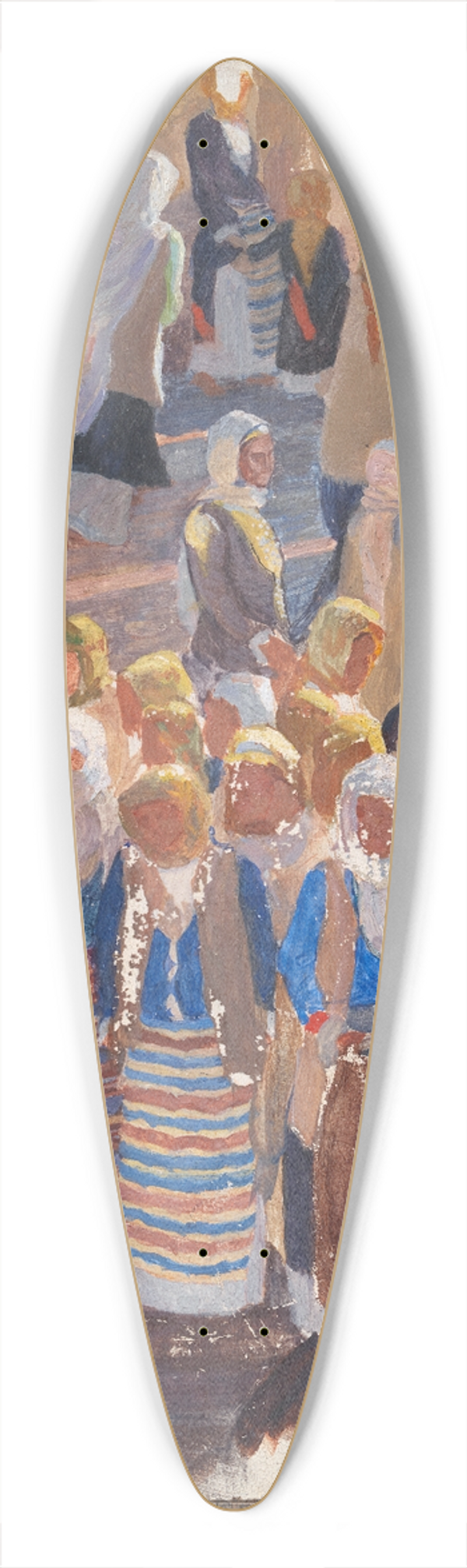 Niels Skovgaard - Grupper af dansende kvinder. Megara 39.3 inch art pintail longboard deck