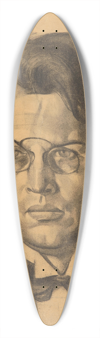 Nikolai Triik - Friedebert Tuglase portree 39.3 inch art pintail longboard deck