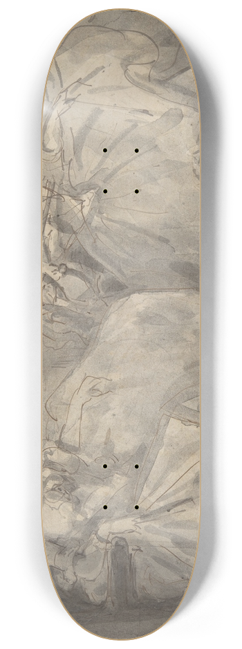 Constantin Guys - Two Seated Women 8.25 inch art skate deck