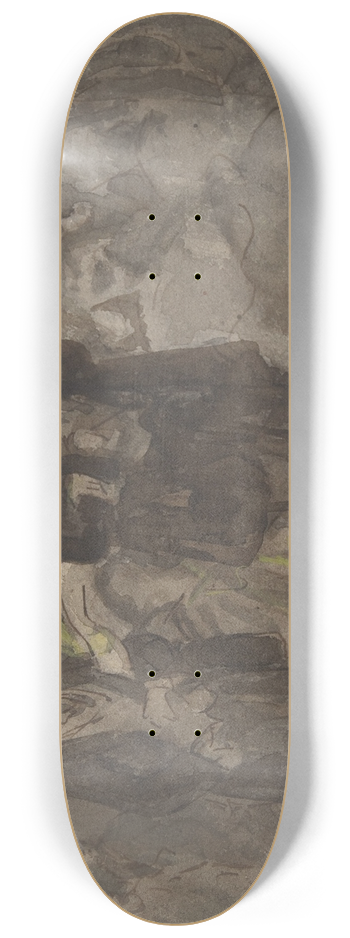 Constantin Guys - Walking in the Park 8.25 inch art skate deck