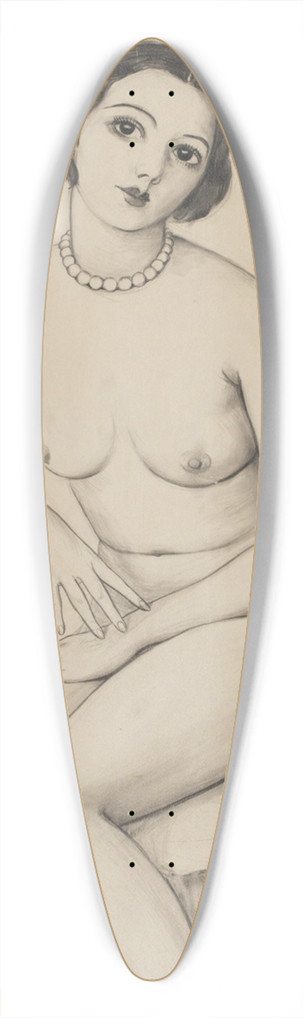 Nils Dardel - Armeniska 39.3 inch art pintail longboard deck