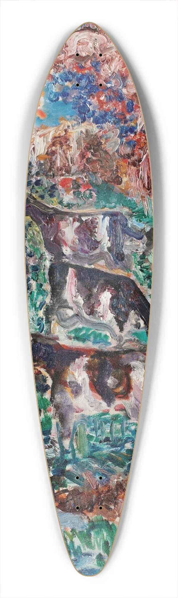 Nils Dardel - Koherde 39.3 inch art pintail longboard deck