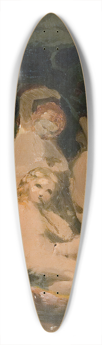 Nils Jakob Olsson Blommr - Nymphs 39.3 inch art pintail longboard deck