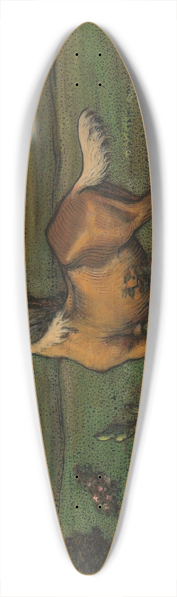 Nils Kreuger - Yellow Horse 39.3 inch art pintail longboard deck