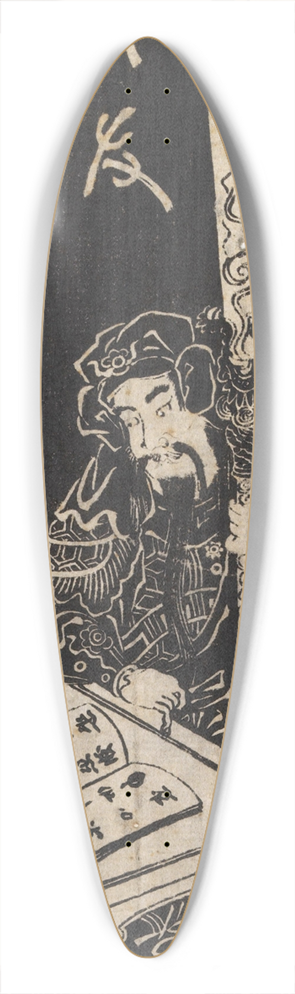 Nishimura Shigenaga - Untitled 39.3 inch art pintail longboard deck