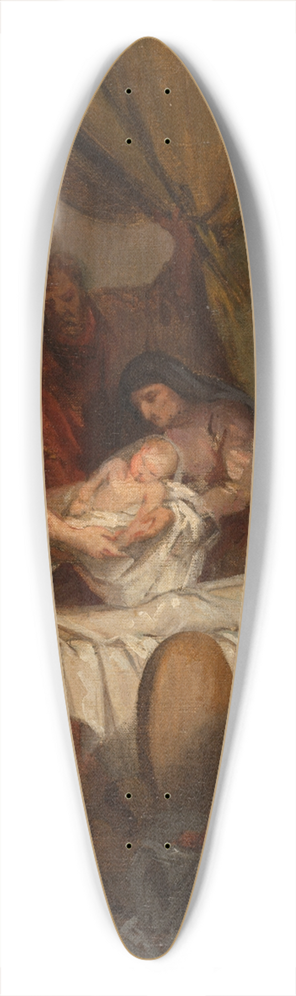 Nlie Jacquemart - La Naissance de la Vierge 39.3 inch art pintail longboard deck