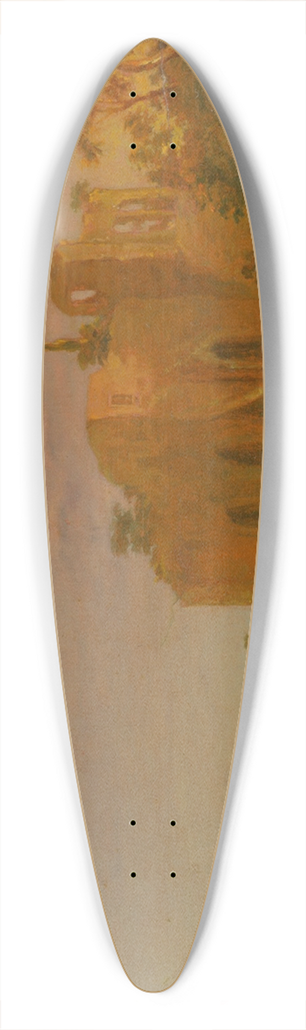 Norbert Joseph Carl Grund - Morning 39.3 inch art pintail longboard deck