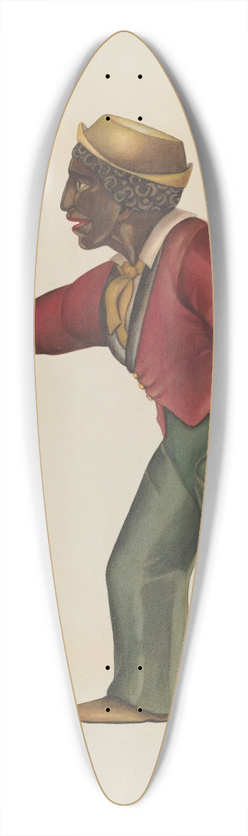 Norma Lockwood - Hitching Post 39.3 inch art pintail longboard deck