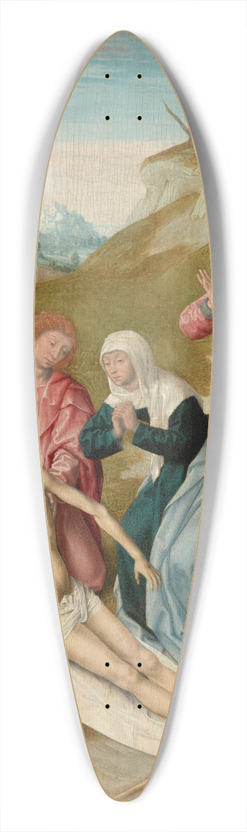 North Netherlandish School - The Lamentation 39.3 inch art pintail longboard deck