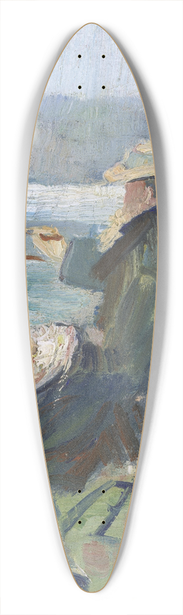 Oda Krohg - Christian Krohg at the Easel 39.3 inch art pintail longboard deck