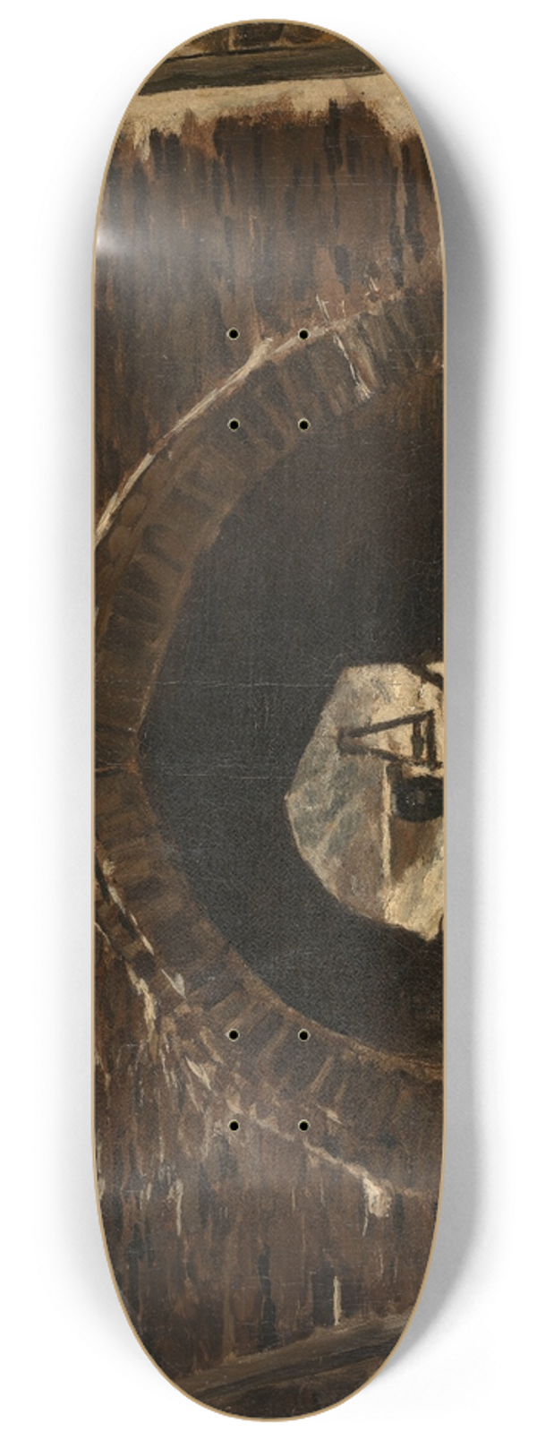 Constantin Meunier - An Old Bridge 8.25 inch art skate deck