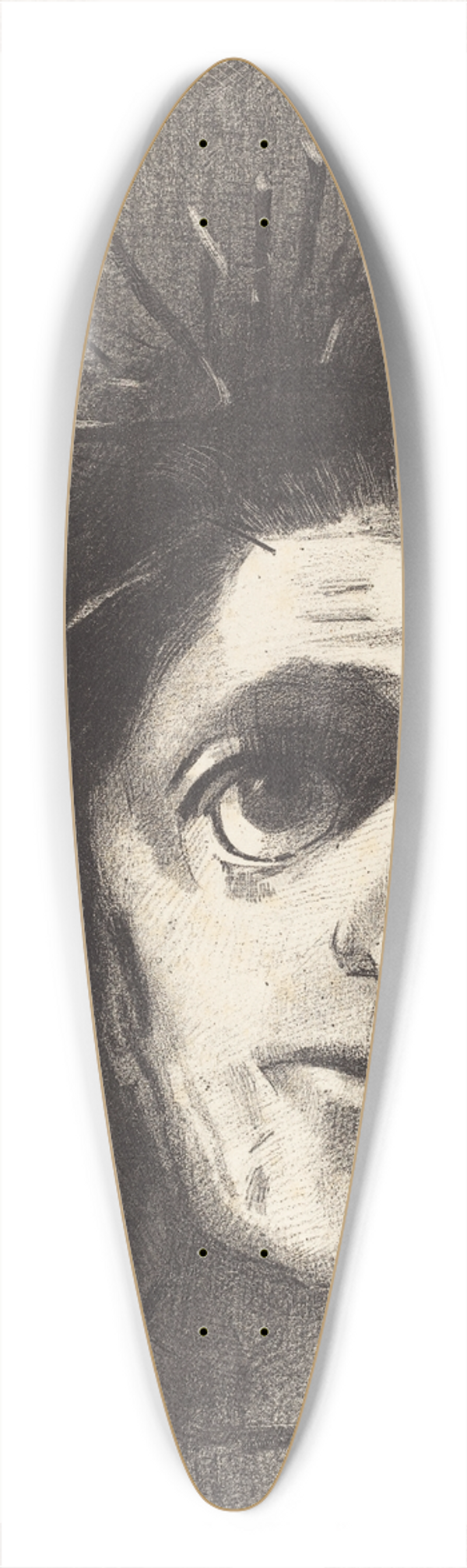 Odilon Redon - Christ 39.3 inch art pintail longboard deck