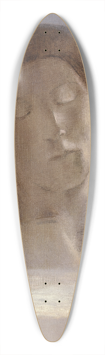 Odilon Redon - Closed Eyes 39.3 inch art pintail longboard deck