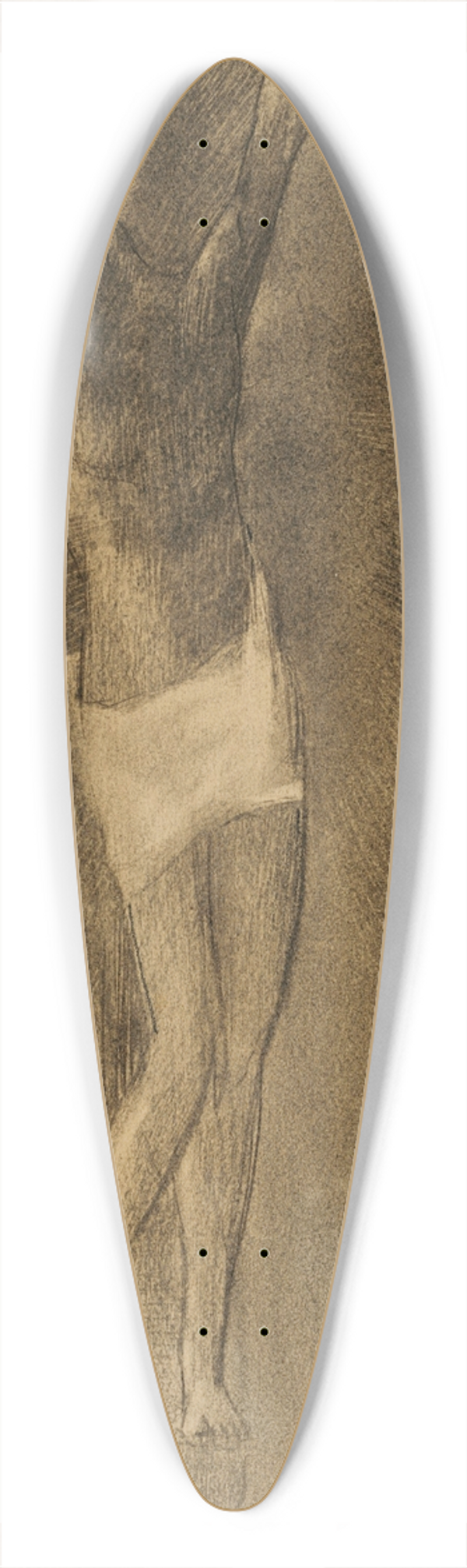 Odilon Redon - Crucifixion 39.3 inch art pintail longboard deck