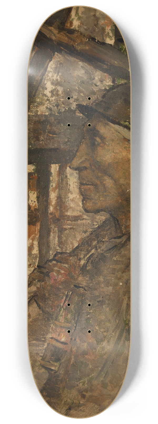 Constantin Meunier - Collier with Safety Lamp 8.25 inch art skate deck