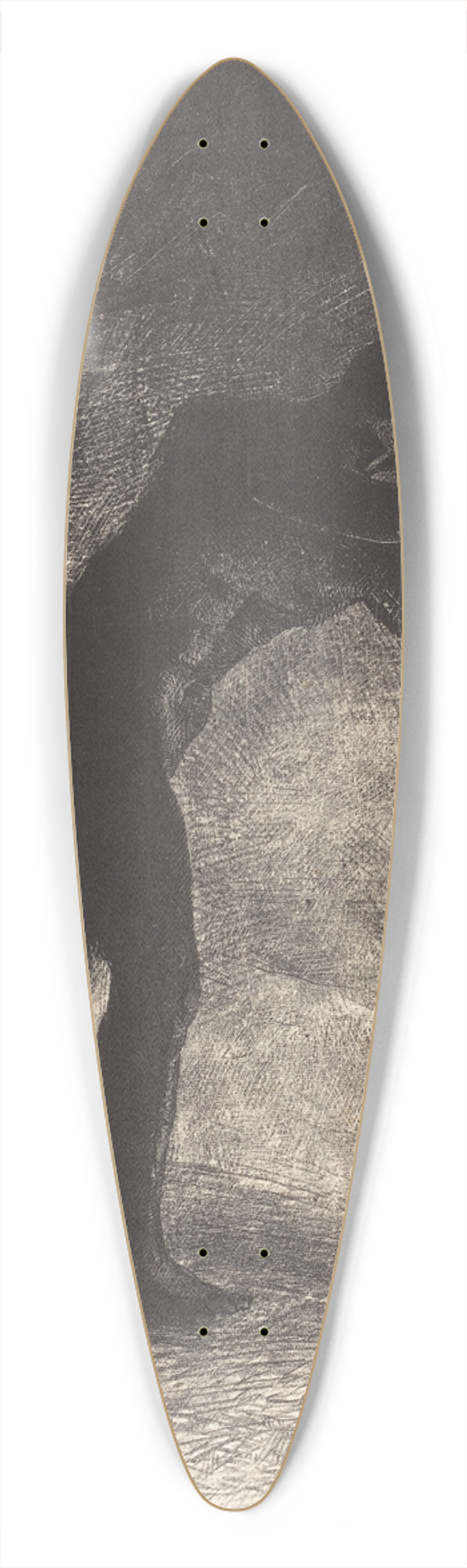 Odilon Redon - Et lhomme parut, interrogeant le sol dou il sort et qui lattire, il se fraya la voie vers 39.3 inch art pintail longboard deck
