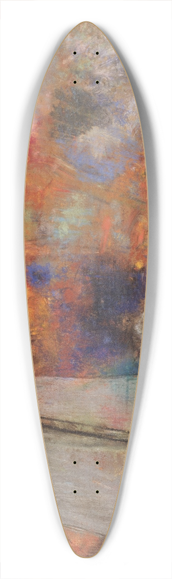 Odilon Redon - Flower Clouds 39.3 inch art pintail longboard deck