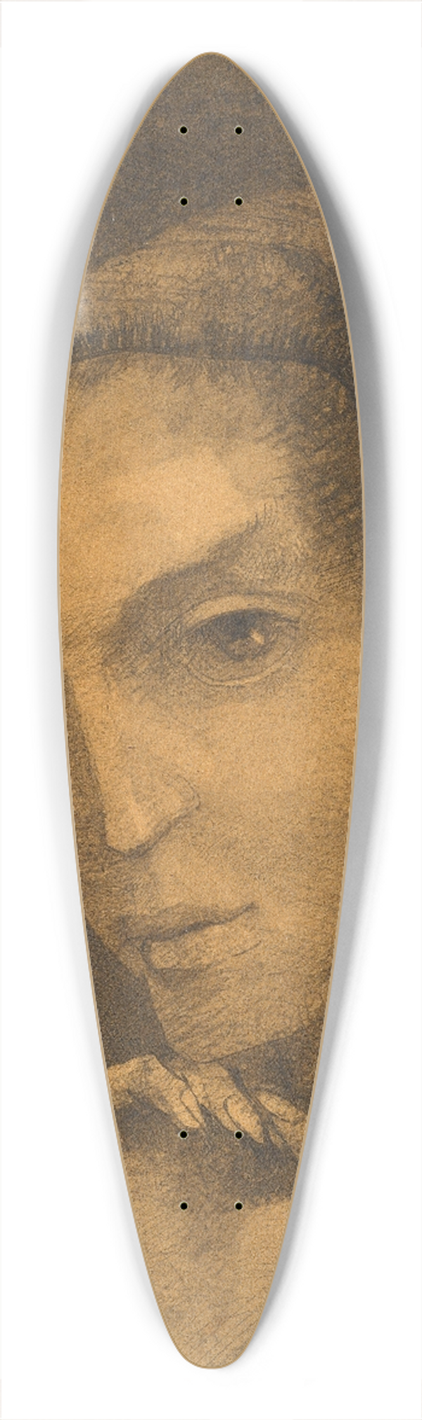 Odilon Redon - Mephistopheles 39.3 inch art pintail longboard deck