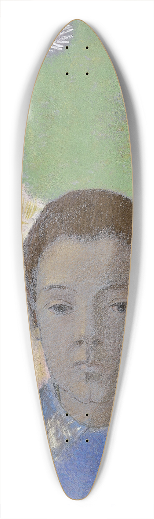 Odilon Redon - Portrait of Ari Redon 39.3 inch art pintail longboard deck