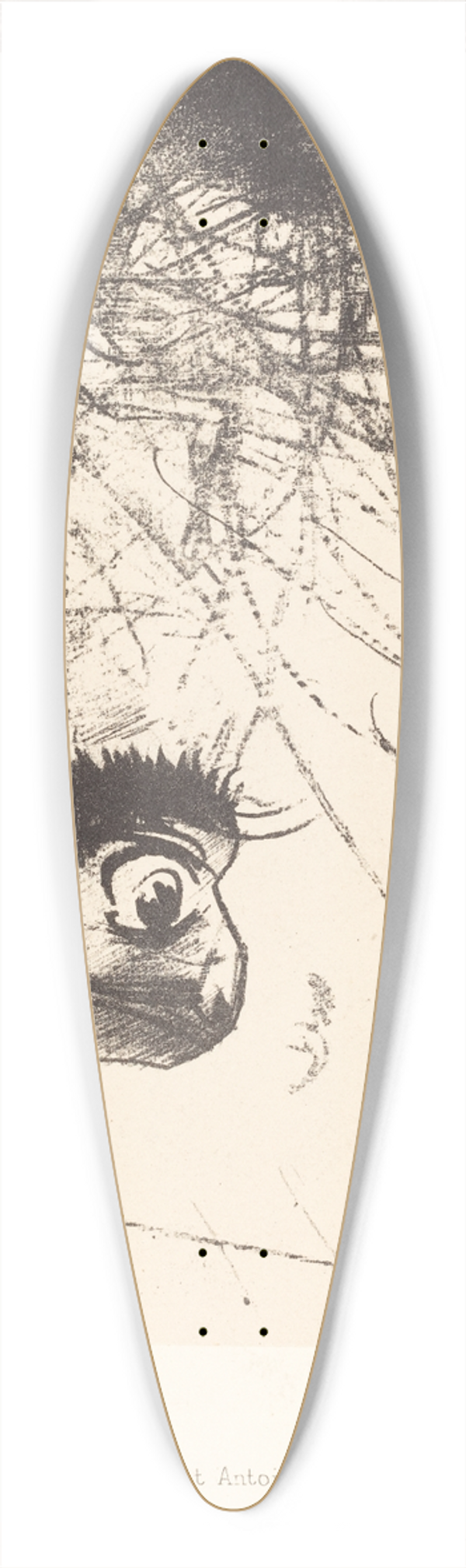 Odilon Redon - Saint-Antoine  Il doit y avoir quelque part des figures primordiales dont les corps ne sont que les images 39.3 inch art pintail longboard deck