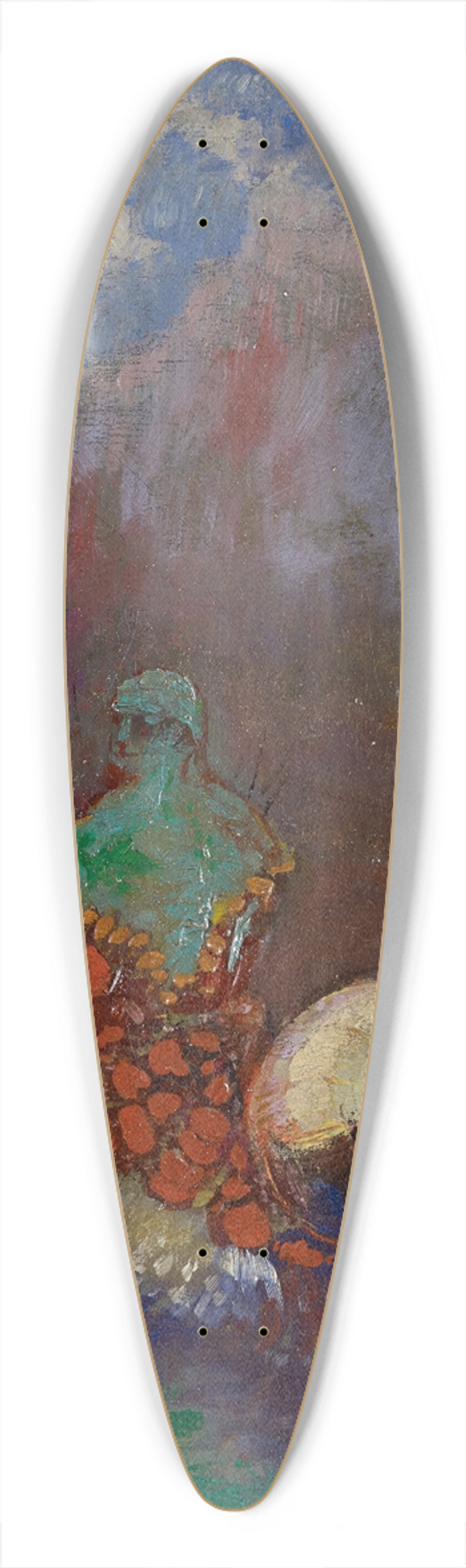Odilon Redon - Siren 39.3 inch art pintail longboard deck