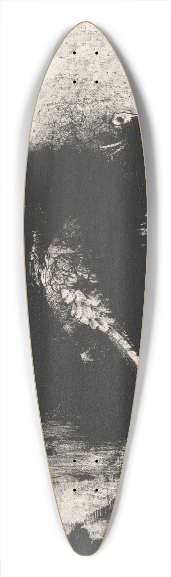 Odilon Redon - The Chimera with Green Eyes Turns, Bays 39.3 inch art pintail longboard deck