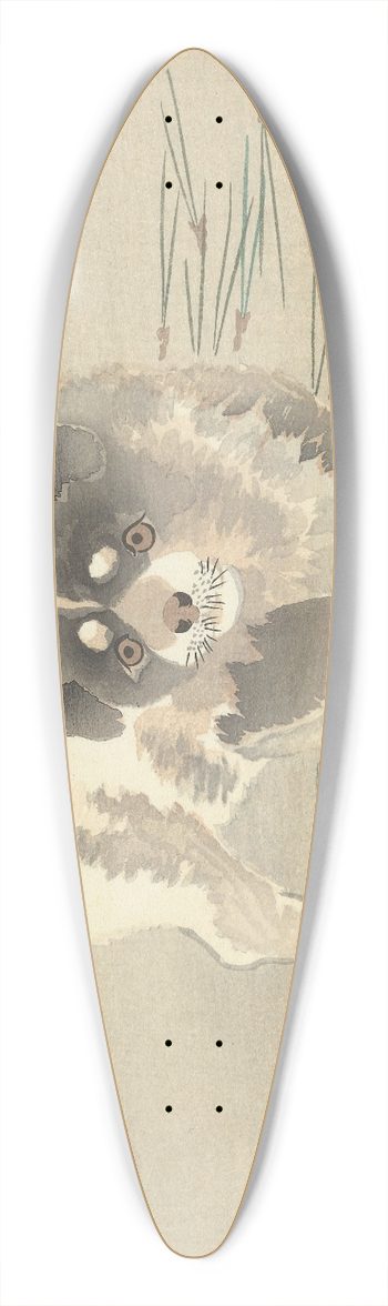Ohara Koson - Puppy 39.3 inch art pintail longboard deck