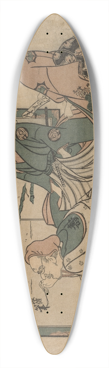Okumura Masanobu - No Title 39.3 inch art pintail longboard deck