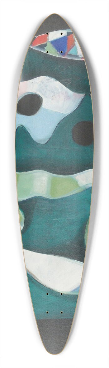 Ole Kandelin - Composition 39.3 inch art pintail longboard deck