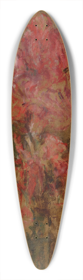 Olga Boznanska - Gladioli 39.3 inch art pintail longboard deck