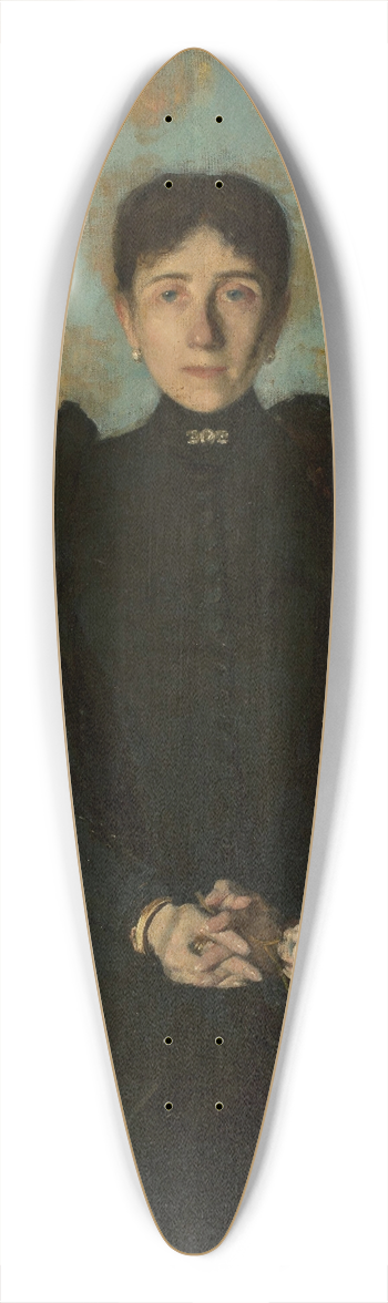 Olga Boznanska - Portrait of a woman 39.3 inch art pintail longboard deck