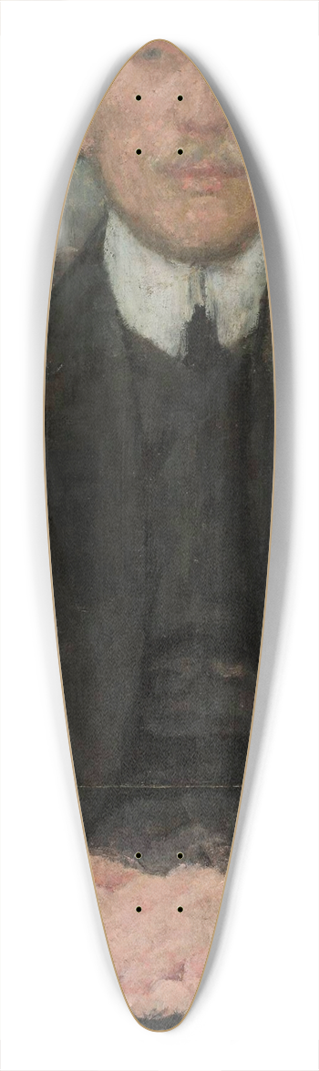 Olga Boznanska - Portrait of a young man in black 39.3 inch art pintail longboard deck