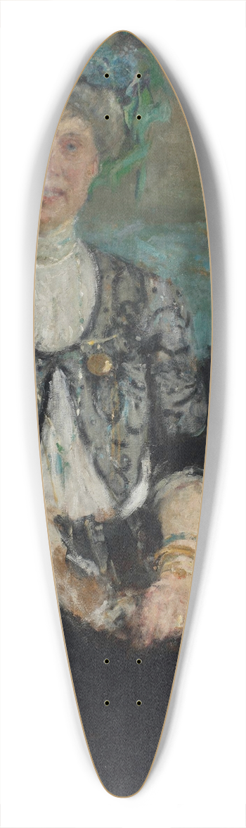 Olga Boznanska - Portrait of Mrs. Buyko 39.3 inch art pintail longboard deck