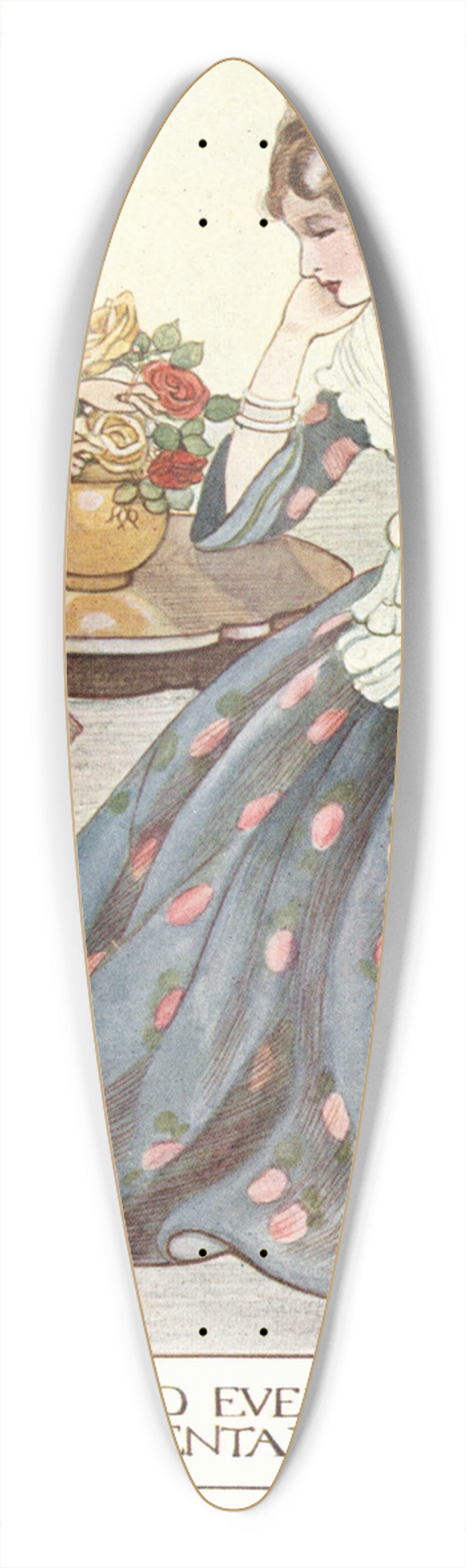 Olive Allen - Filled every ornamental jar 39.3 inch art pintail longboard deck