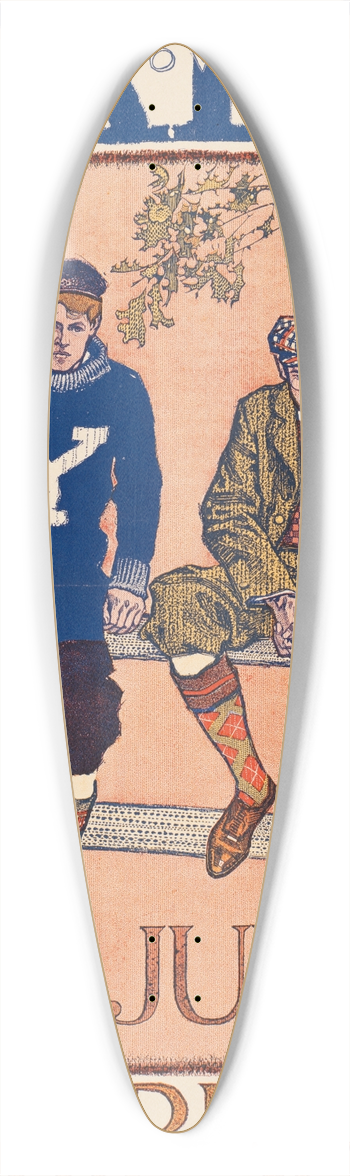 Orson Lowell - Life at Yale in July scribners 39.3 inch art pintail longboard deck