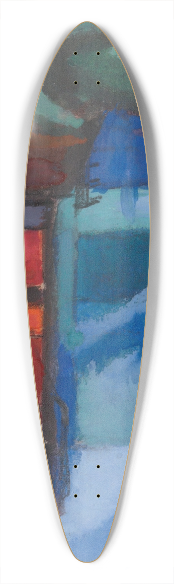 Oscar Bluemner - Early Spring, PassaicValley 39.3 inch art pintail longboard deck