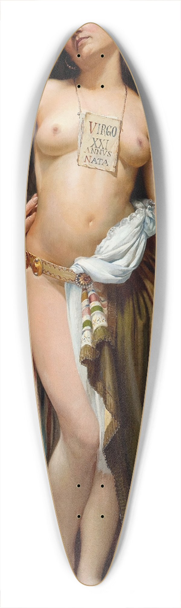 Oscar Pereira da Silva - Roman Slave 39.3 inch art pintail longboard deck