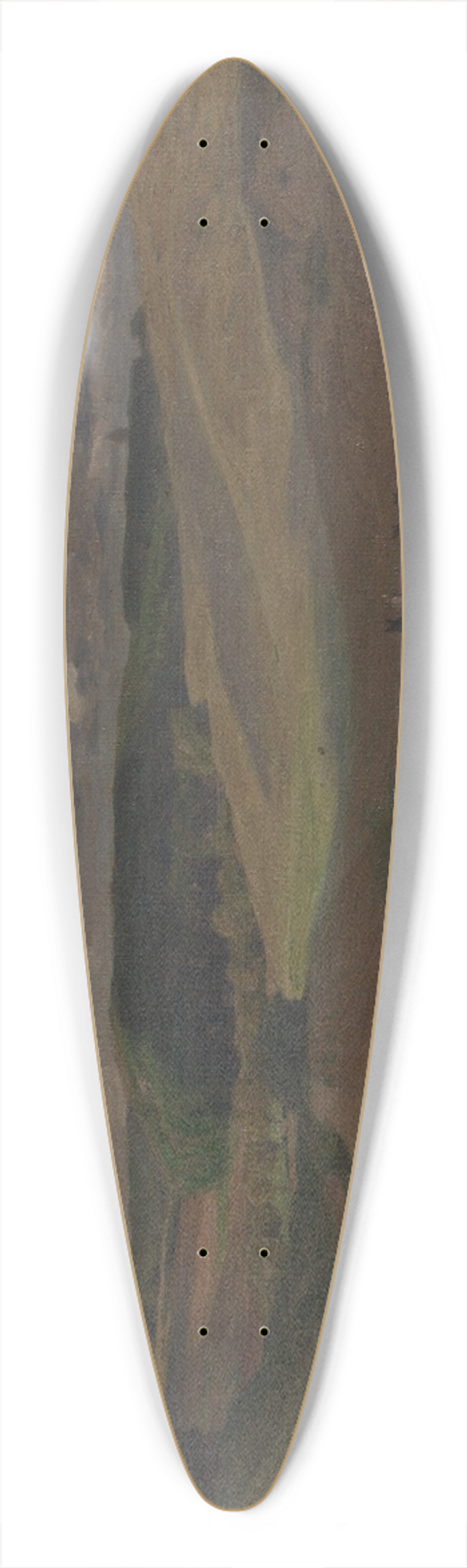 Oskar Frenzel - Wolkenschatten 39.3 inch art pintail longboard deck