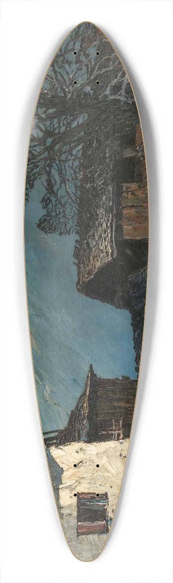 Oskar Mulley - Durchblick 39.3 inch art pintail longboard deck