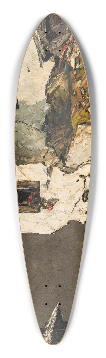 Oskar Mulley - Erker 39.3 inch art pintail longboard deck