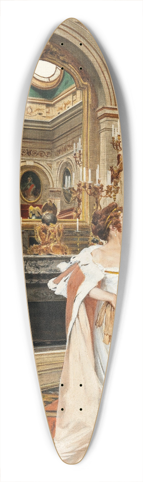 Oskar Rex - Napoleon and Josephine 39.3 inch art pintail longboard deck