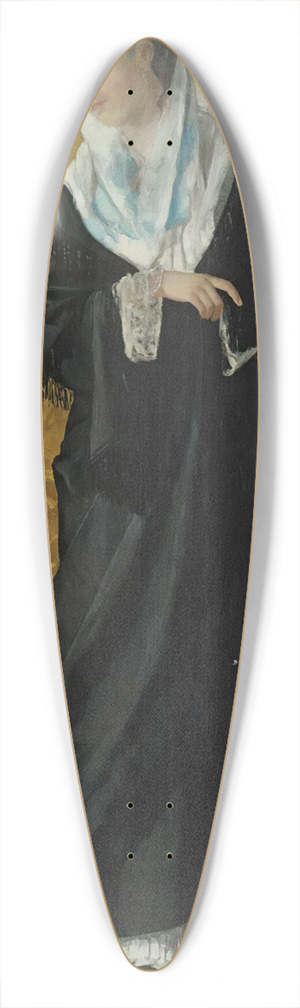 Osman Hamdi Bey - A Lady Of Constantinople 39.3 inch art pintail longboard deck
