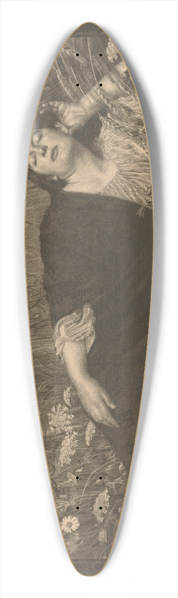 Osmar Schindler - Demeter 39.3 inch art pintail longboard deck