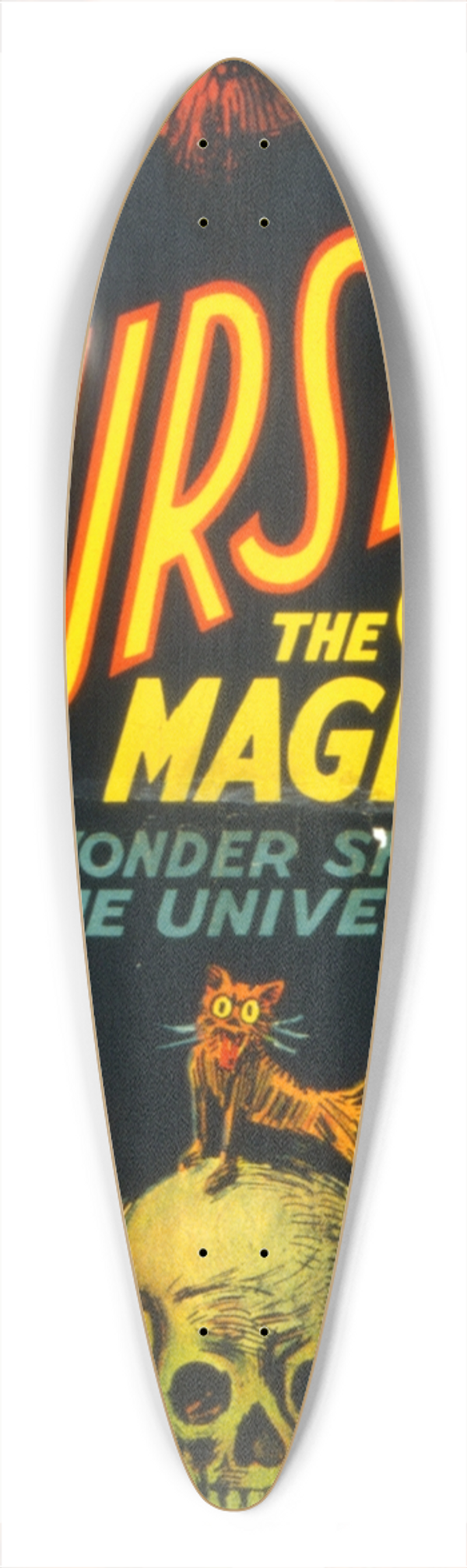 Otis Lithograph Co - Thurston the great magician the wonder show of the universe. 39.3 inch art pintail longboard deck