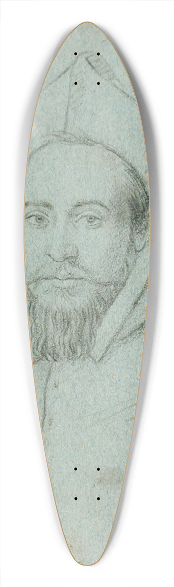 Ottavio Leoni - Portrait of a Cardinal 39.3 inch art pintail longboard deck